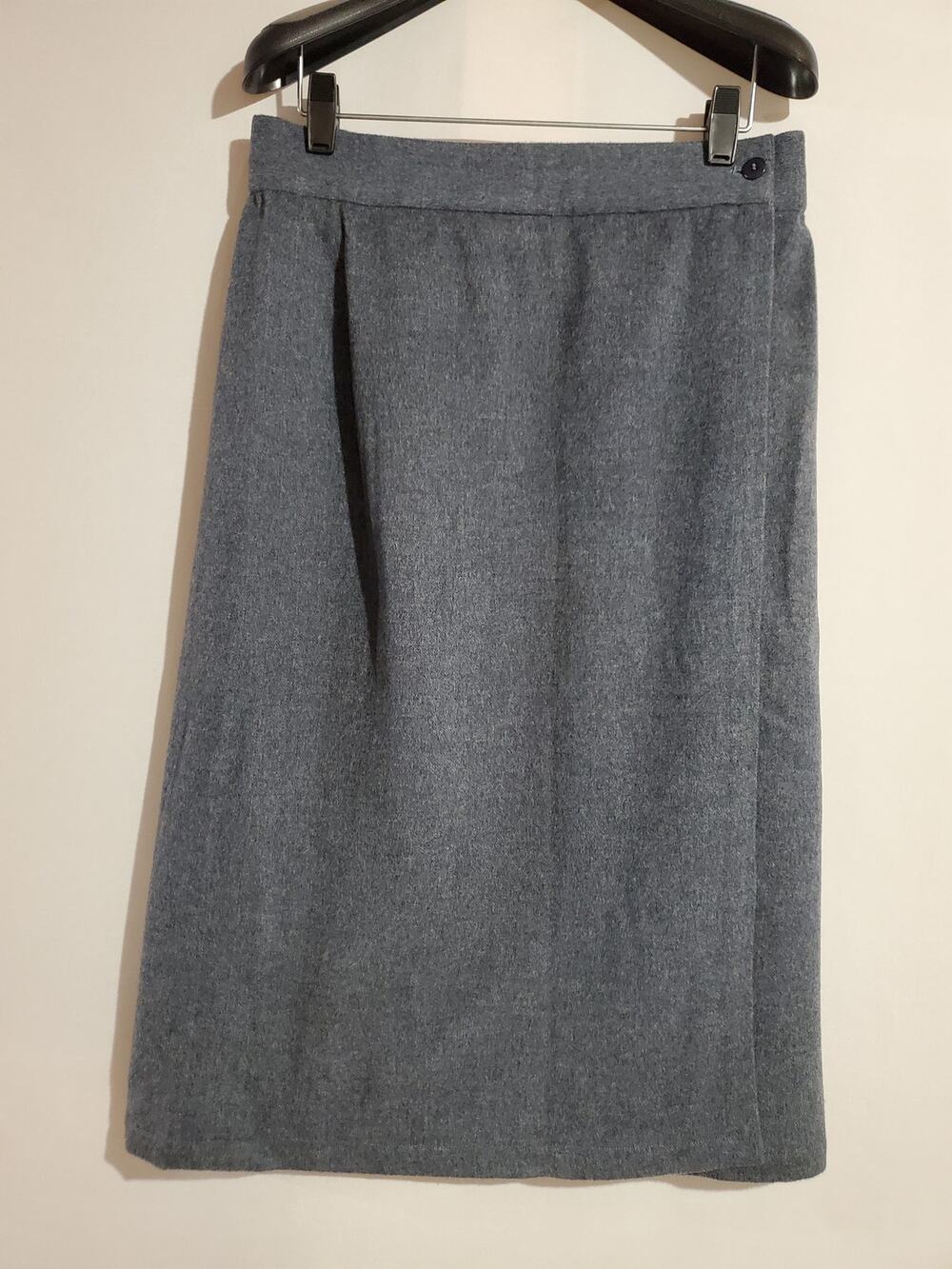 Gianni Versace Italy NWT Deadstock VTG Wool Wrap Skirt Womens Size 46 US L Gray